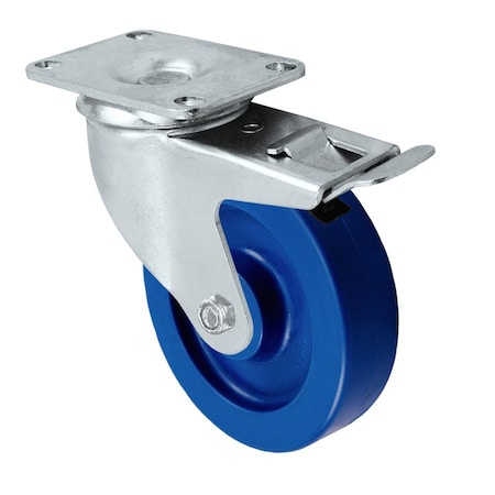 Durastar Caster; 4x1.25 Swvl Fork, TOTAL lOCK; 4x1.25 Solid Polyurethane Wheel,  21TL414SPU83L-01-1PC